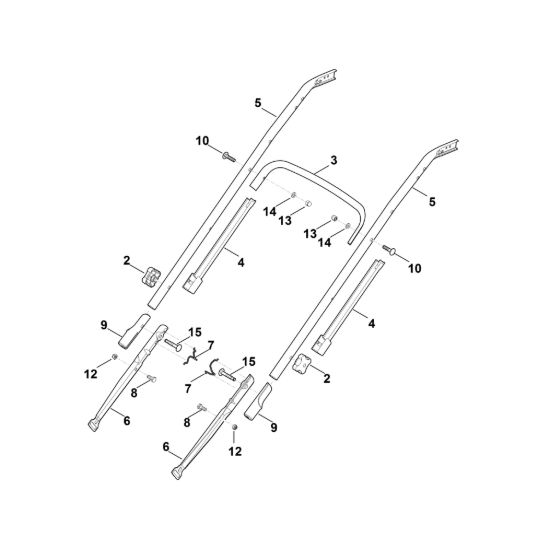 Picture of B - Parte inferiore manubrio RM 545.0 VE