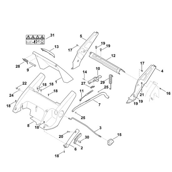 Picture of C - Telaio, regolazione altezza RM 545.0 VE
