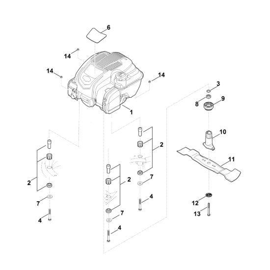 Picture of F - Motore, lama RM 545.0 VM
