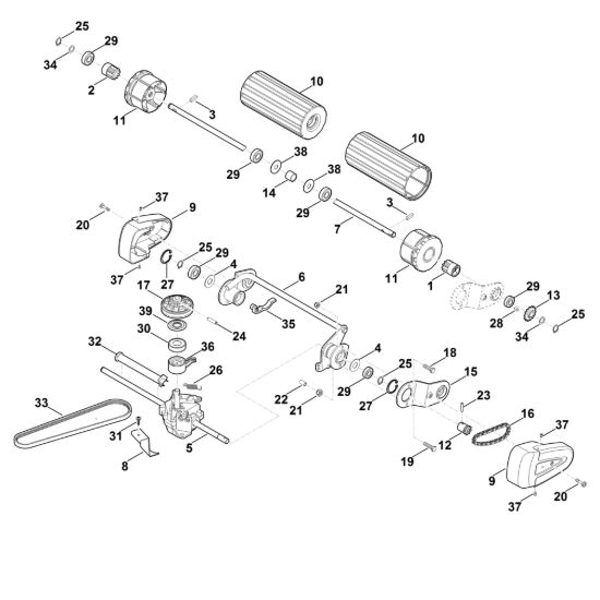 Picture of E - Asse posteriore, Trazione RM 545.0 VR
