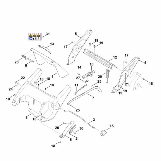 Picture of C - Telaio, regolazione altezza RM 545.1 T