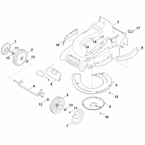 Picture of D - Scocca, asse anteriore RM 545.1 V
