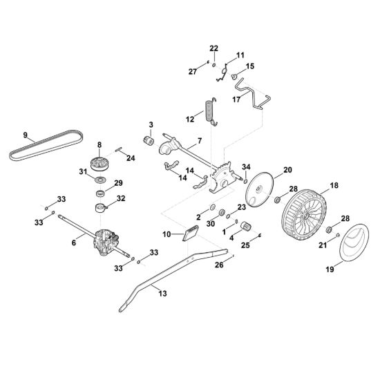 Picture of E - Asse posteriore, cambio RM 655.0 V