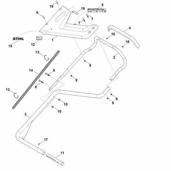 Picture of B - Parte inferiore manubrio RM 756.0 GC