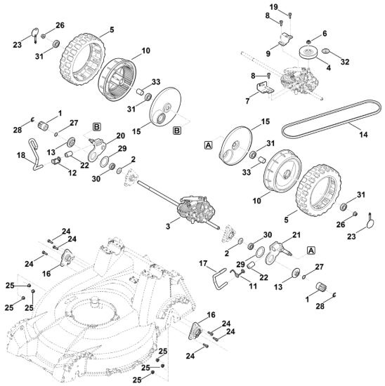 Picture of E - Regolazione altezza posteriore, trazione RM 756.0 GS