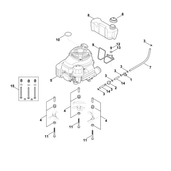 Picture of F - Motore, serbatoio RM 756.0 YC
