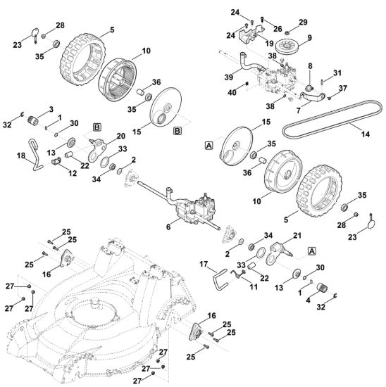 Picture of E - Regolazione altezza posteriore, trazione RM 756.0 YS