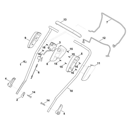 Picture of A - Parte superiore manubrio RMA 2.1 RP