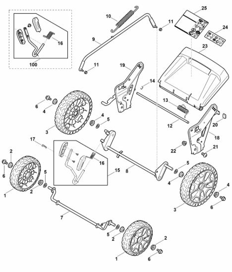 Picture of D - Carrello, impostazione in alto RMA 510