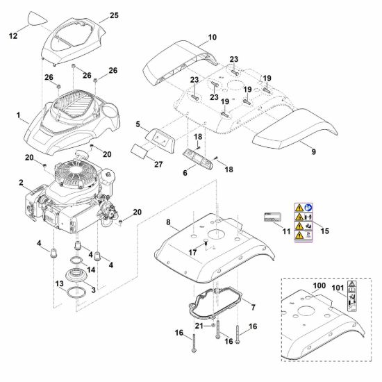 Picture of C - Copertura, motore MH 560.0