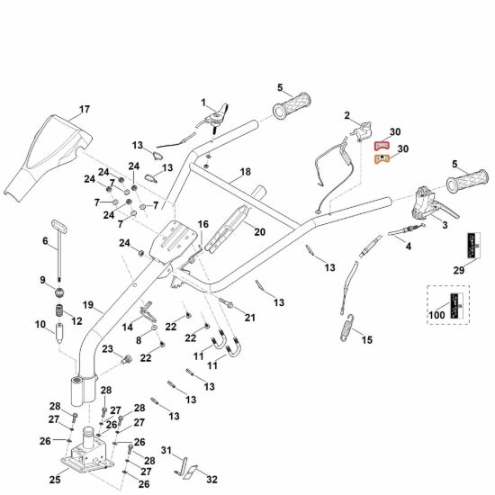 Picture of A - Manubrio MH 610.0
