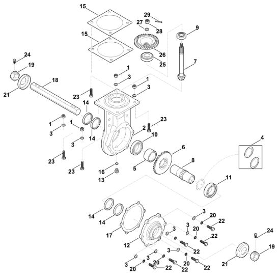 Picture of G - Gruppo conico e differenziale MH 710.0