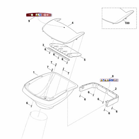 Picture of A - Parte superiore imbuto GHE 355.0