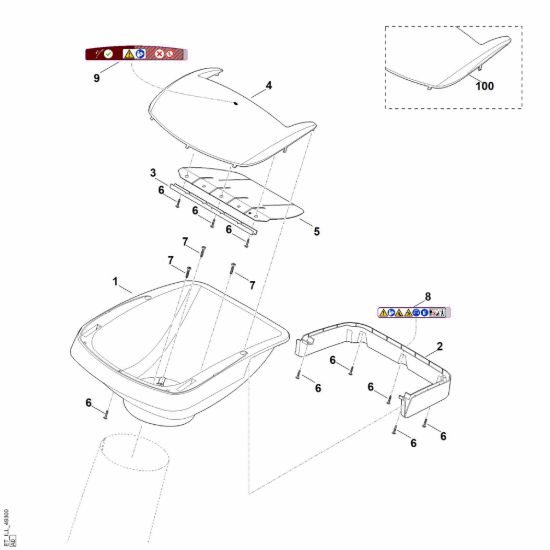 Picture of A - Parte superiore imbuto GHE 375.0