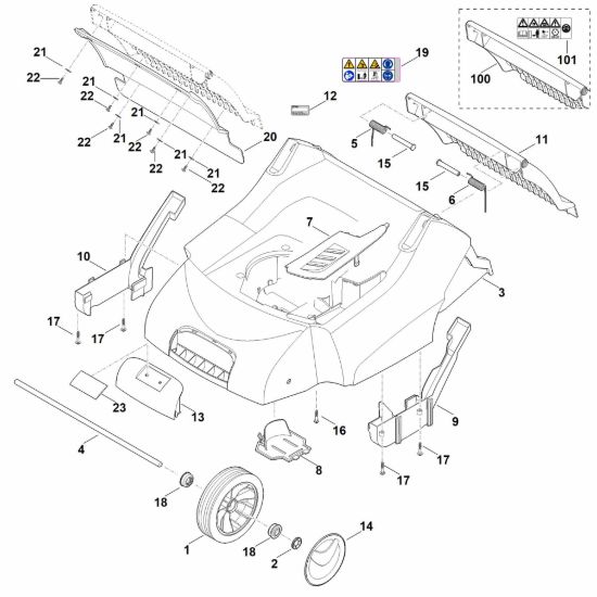 Picture of C - Scocca, asse anteriore RL 540.0