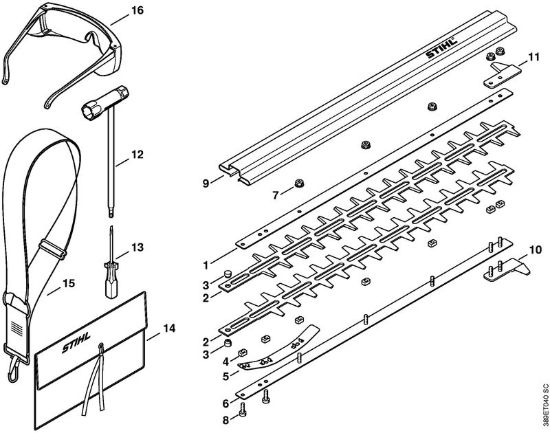 Coltello, attrezzi Tosasiepi (HL) HL 75 K della marca STIHL