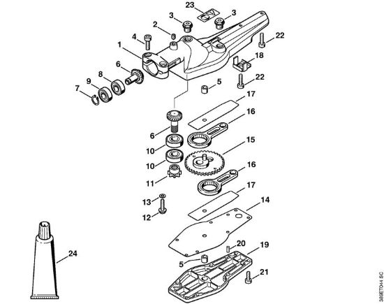 Riduttore 0° Tosasiepi (HL) HL 75 K della marca STIHL