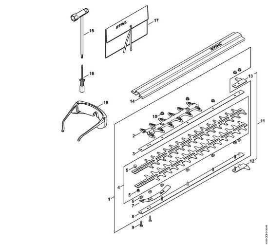 Coltello, attrezzi Tosasiepi (HL) HL 90 K della marca STIHL