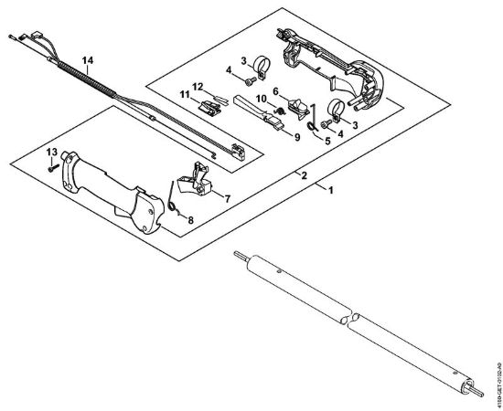 Impugnatura Tosasiepi (HL) HL 90 K della marca STIHL