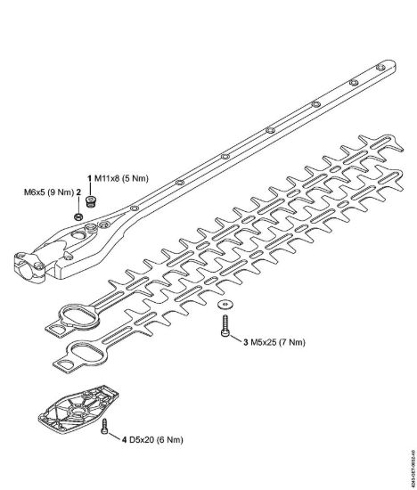 Coppie di serraggio Tosasiepi (HL) HL 91 KC-E della marca STIHL