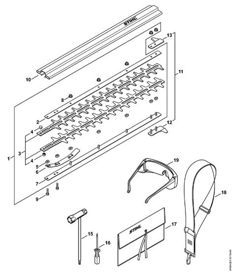Coltello, attrezzi Tosasiepi (HL) HL 95 K della marca STIHL