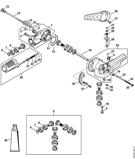 Riduttore ad angolo di 135° regolabile Tosasiepi (HL) HL 95 K della marca STIHL