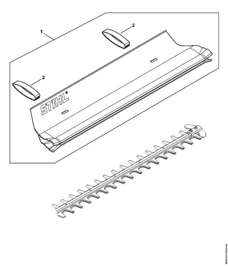 Lamiera raccogli-erba Tosasiepi a batteria (HLA) HLA 85 della marca STIHL