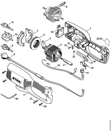 Corpo, Elettromotore Tosasiepi elettrico (HLE) HLE 71 K della marca STIHL