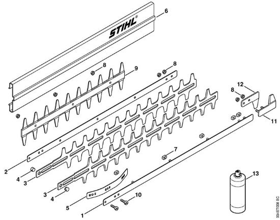HS 246 lame Tagliasiepi (HS) HS 246 della marca STIHL