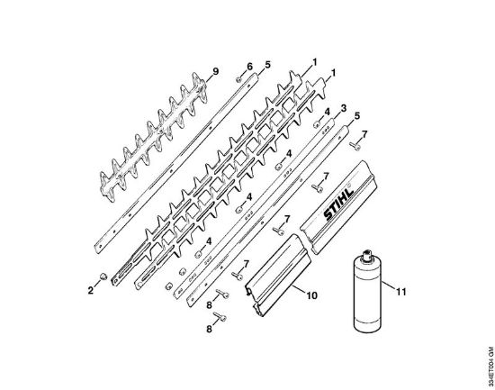 HS 246 lame Tagliasiepi (HS) HS 246 della marca STIHL
