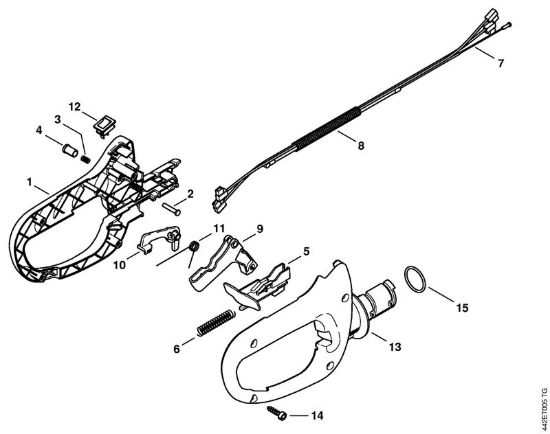 Impugnatura di comando HS 81 Tagliasiepi (HS) HS 81 R della marca STIHL