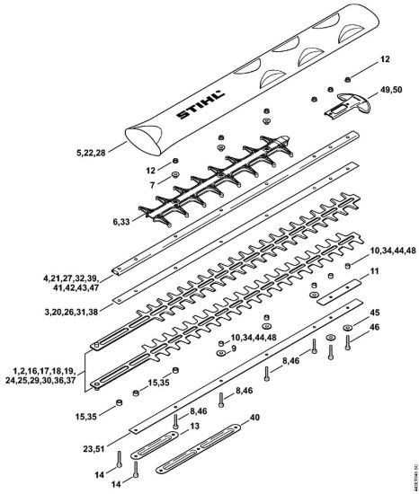 Dispositivo di taglio HS 81 Tagliasiepi (HS) HS 86 T della marca STIHL