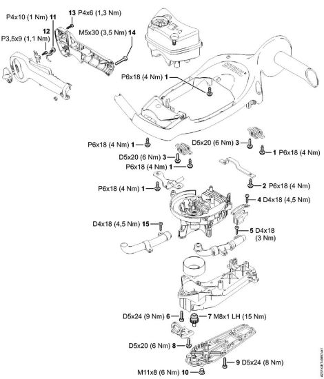 Coppie di serraggio Tagliasiepi (HS) HS 87 R della marca STIHL