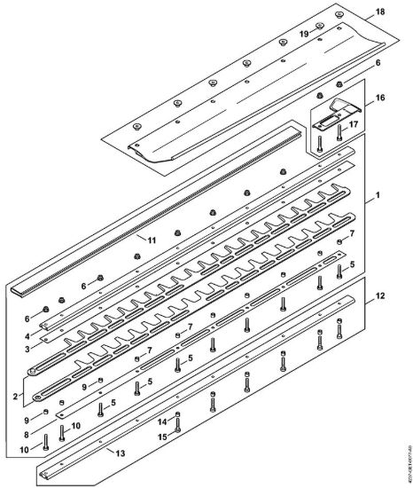Dispositivo di taglio 750 mm R Tagliasiepi (HS) HS 87 R della marca STIHL