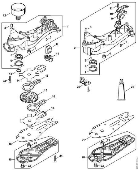 Riduttore HS 82 R, 87 R Tagliasiepi (HS) HS 87 R della marca STIHL