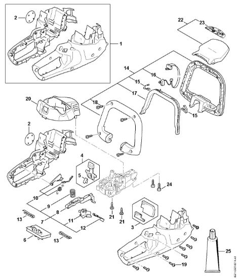 Picture of Carcassa motore, Modulo elettronico HSA 50.0