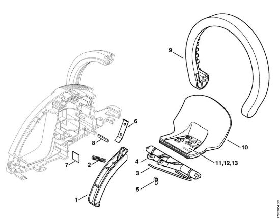 Impugnatura di comando Tagliasiepi elettriche (HSE) HSE 51 della marca STIHL
