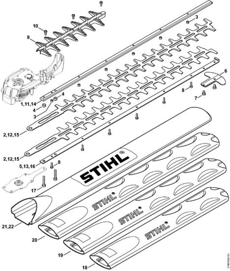 Dispositivo di taglio HSE 81 Tagliasiepi elettriche (HSE) HSE 81 della marca STIHL