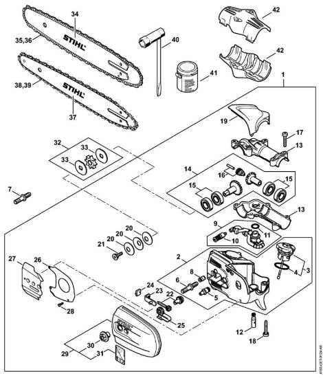 Riduttore Sramatori elettrici lunghi (HTE) HTE 60 della marca STIHL
