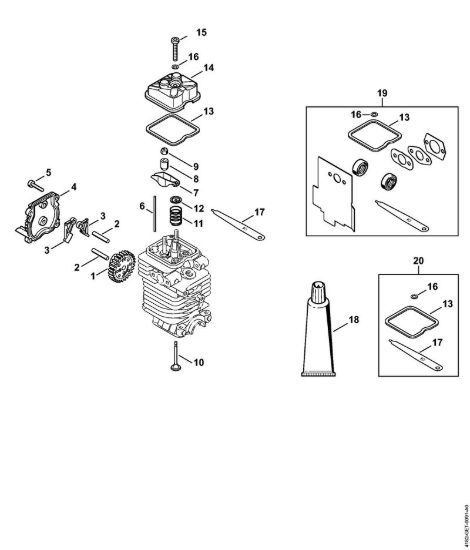 Comande valvole Sramatori telescopici (HT) HT 100 della marca STIHL