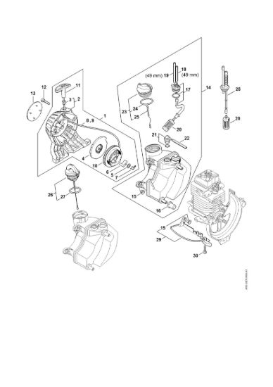 Picture of Dispositivo di avviamento, serbatoio carburante HT 100