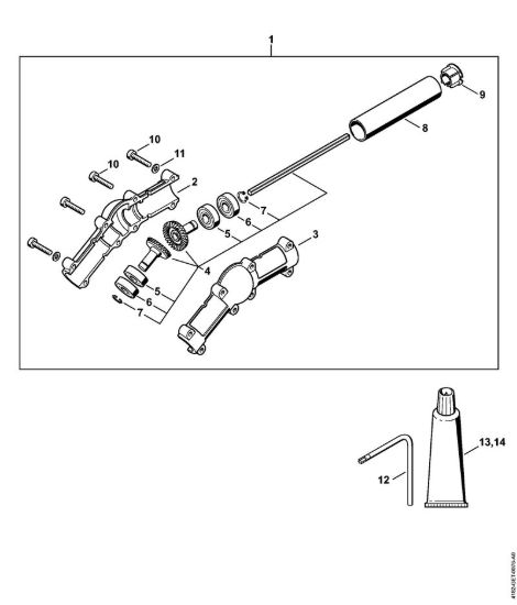 Riduttore angolato Sramatori telescopici (HT) HT 102 della marca STIHL