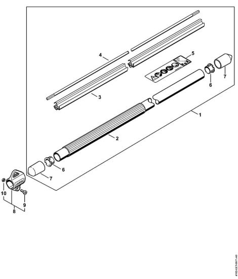 Stelo Sramatori telescopici (HT) HT 102 della marca STIHL