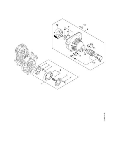 Picture of Frizione, carenatura ventola HT 105