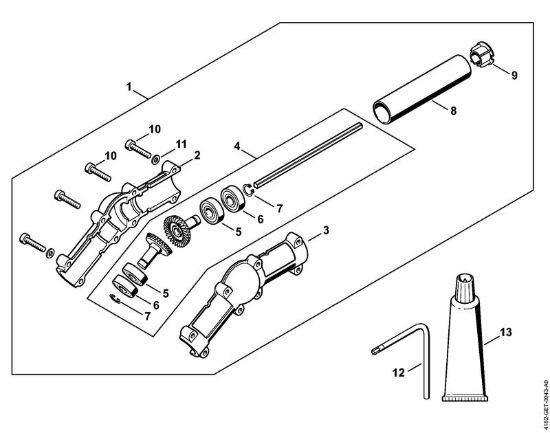 Riduttore angolato Sramatori telescopici (HT) HT 131 della marca STIHL