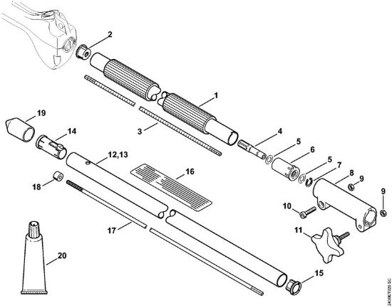 Stelo Sramatori telescopici (HT) HT 56 C-E della marca STIHL