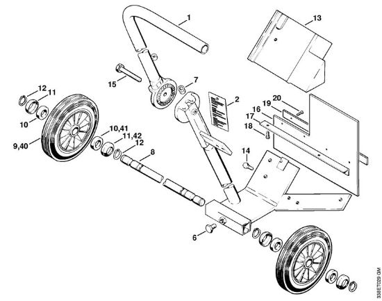 Carrello Troncatrici (TS) TS 400 della marca STIHL