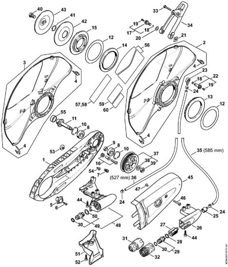 Raccordo, Riparo TS 410 Troncatrici (TS) TS 410 della marca STIHL