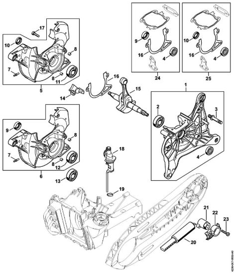 Carter albero a gomito Troncatrici (TS) TS 420 della marca STIHL