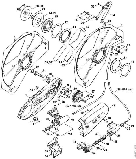 Raccordo, Riparo TS 420 Troncatrici (TS) TS 420 della marca STIHL